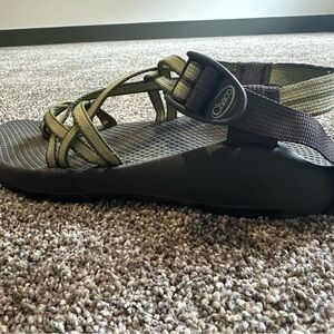 Chaco Olive and Charcoal Adventure Sandals